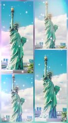 Preview for a Spotlight video that uses the Statue of liberty Lens