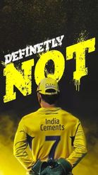 Preview for a Spotlight video that uses the MS DHONI CSK Lens