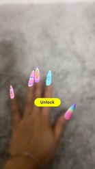 Preview for a Spotlight video that uses the Nail Art Lens