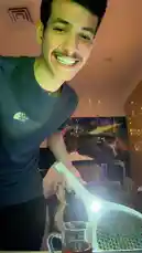 In this comedic prank, a man playfully uses an electric mosquito swatter on his friend, leading to a hilarious and unexpected reaction. The scene unfolds in a cozy room with string lights and a vibrant space-themed poster, capturing the genuine surprise and laughter of both individuals. Watch as the prank escalates, showcasing the playful dynamic between friends. by @snap_alshle with Original Sound by snap_alshle