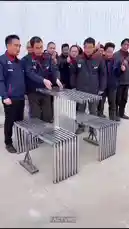 This video showcases a series of amazing folding furniture designs that transform spaces instantly. From a collapsible metal table that folds into a compact unit to a wooden picnic table that folds flat for easy storage, these clever solutions maximize space efficiency. A woman demonstrates a multi-functional desk that converts into a bed, perfect for small apartments. Another scene features a white step stool that unfolds into a full-sized table, highlighting innovative design. These practical and creative ideas are ideal for anyone looking to optimize their living area. by @maddi_op with maddi_op by Original Sound