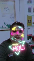 Preview for a Spotlight video that uses the Neon Holi Lens