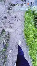 Experience Hundru Falls in October through the eyes of a traveler. This point-of-view footage captures the powerful rush of water cascading down rocky cliffs, lush greenery, and the awe-inspiring scale of one of India's most beautiful natural wonders. by @maddi_op with maddi_op by Original Sound