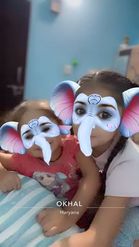 Preview for a Spotlight video that uses the Elephant Mask Lens