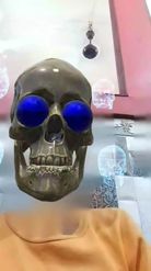 Preview for a Spotlight video that uses the Holographic Skull Lens