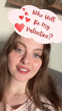 In this lighthearted video, a young woman uses a playful digital filter to reveal her Valentine's Day choice. The filter humorously suggests 'Your Boss' as the answer, creating a fun and relatable moment for viewers. The creator engages directly with the camera, smiling and reacting to the filter's outcome, making it a perfect example of casual social media content. by @mediarawan with mediarawan by Original Sound