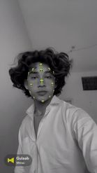 Preview for a Spotlight video that uses the Alien Face BW Lens