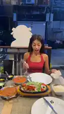 Join Tiny Benzy for an authentic Indian dining experience! Watch her enjoy a sizzling platter of tandoori chicken with fresh salad, paired with rich, aromatic curries. This appetizing meal is perfect for anyone looking for delicious food ideas. by @tinybenzy1 with Original Sound by tinybenzy1