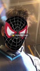 Preview for a Spotlight video that uses the black spiderman Lens