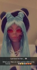 Preview for a Spotlight video that uses the Blue Hair Buns Lens