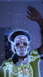 Preview for a Spotlight video that uses the Skeleton In Love Lens