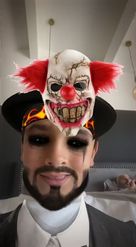 Preview for a Spotlight video that uses the Killer Clown Lens