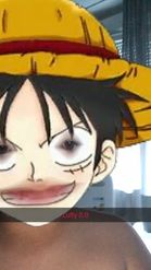 Preview for a Spotlight video that uses the Manga Luffy face Lens