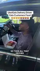 In this viral clip, an UberEats delivery driver is confronted by a customer for eating their meal during a delivery. The driver claims he thought the order was canceled due to the food being cold, but the customer demands a full refund. This tense interaction highlights common frustrations in the gig economy. by @jackdonnovan with Original Sound by jackdonnovan