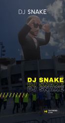 Preview for a Spotlight video that uses the Giant DJ Snake Lens