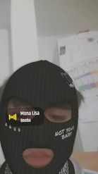 Preview for a Spotlight video that uses the Fashion Balaclava Lens