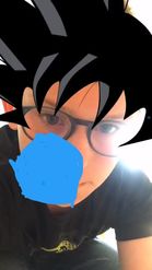 Preview for a Spotlight video that uses the Goku black hair Lens