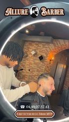 Preview for a Spotlight video that uses the Allure Barber Lens
