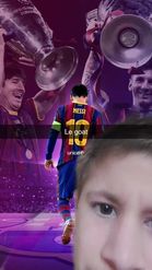 Preview for a Spotlight video that uses the Legend Messi Lens