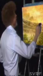 Preview for a Spotlight video that uses the Bob Ross Painting Lens