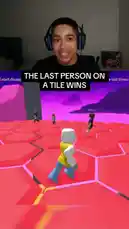 Watch Jayify play a high-stakes game of 'The Last Person On A Tile Wins' in Roblox. This intense survival challenge sees players jumping across disappearing hexagonal tiles as the platform shrinks. Can Jayify outlast his opponents? Find out in this exciting gameplay session. by @jayify5 with Original Sound by jayify5