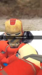 Preview for a Spotlight video that uses the Iron Man Suit Lens