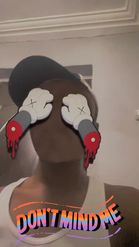 Preview for a Spotlight video that uses the no face kaws Lens