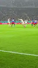 Witness the electric atmosphere as Manchester United players erupt in celebration after scoring a crucial goal during their UEFA Europa League fixture. The sequence captures the intense action on the pitch, culminating in a jubilant group hug that highlights team unity and triumph. by @manutd with Original Sound by manutd