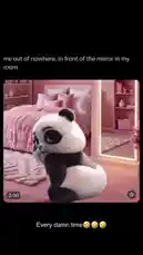 Watch Ameerah transform into an adorable animated panda for a fun dance challenge in her stylish pink bedroom. This charming and playful performance is set to a catchy beat, showcasing her creative side. by @itz.miirah with Original Sound by itz.miirah