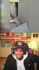 This clip shows a man attempting to pull wires from a wall, which causes him to lose his balance and fall. A second man then runs into the frame to help. The scene is chaotic, with debris scattered around. by @bilil01 with Original Sound by bilil01