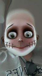 Preview for a Spotlight video that uses the Stitched Doll Face Lens