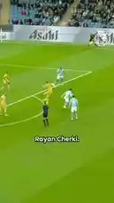 Witness Rayan Cherki's dazzling individual effort as he weaves through the Manchester City defense with exceptional dribbling skills. This intense moment captures the skill and flair of the Lyon player during a Premier League match. by @premierleague with Original Sound by premierleague