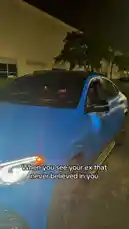 A young man celebrates his success after being doubted by his ex-partner. He shows off his new car and watch, then dances triumphantly in a parking lot as his ex watches in disbelief. by @itz.miirah with Original Sound by itz.miirah