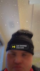 Preview for a Spotlight video that uses the Festive T-Rex Lens
