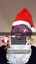 Preview for a Spotlight video that uses the Santa Claus Lens