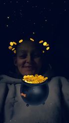 Preview for a Spotlight video that uses the Golden Coins Halo Lens