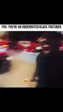 This short-form video from CRSTUDIOS presents a 'Point of View' scenario where the creator imagines being an underrated Black YouTuber. It features quick cuts between different scenes and outfits, including nighttime footage with light streaks, an indoor setup with blue lighting, and a bright room, all accompanied by energetic music. The video captures the dynamic and expressive style common in modern online content. by @crstudiosss with crstudiosss by Original Sound