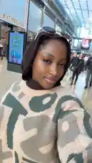 Join Dhikrot 💗 as she takes you on a stylish stroll through a modern shopping mall. In this casual vlog-style moment, she showcases her chic camouflage sweater and brown hijab while walking past high-end stores like TIMBERLAND. The bright, open-air setting provides a perfect backdrop for her fashion-forward look and relaxed demeanor. by @miji-bello with Dreamin by PARTYNEXTDOOR