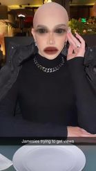 Preview for a Spotlight video that uses the james charles bald Lens