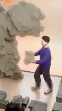 In this behind-the-scenes look, a model maker demonstrates how to create a realistic nuclear explosion effect using miniature buildings, sandbags, and hidden wires. Learn the step-by-step process of setting up a diorama of Los Angeles, including constructing buildings at a 1/12 scale, building a road, and planting palm trees. The creator then uses air cannons to simulate the blast, causing walls to collapse and trees to fall, all while revealing the clever mechanics hidden beneath the surface. by @bilil01 with Original Sound by bilil01