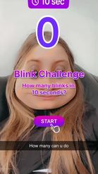 Preview for a Spotlight video that uses the Blink Challenge Lens