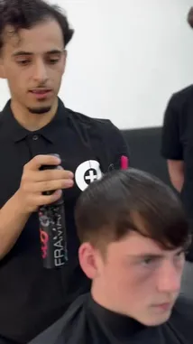 Moe leading the charge once again sharpening skills, sparking creativity, and pushing the team to that next level. #barber #freshcut #viral #fun #dublin #likes by @sharpzstudio with Original Sound by sharpzstudio