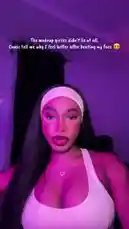 In this vibrant, purple-lit video, Ebikayla showcases her stunning makeup look, complete with bold lips and flawless skin. She playfully interacts with the camera, discussing the amazing feeling she gets after applying her makeup, a sentiment she believes is shared by 'makeup girls' everywhere. The video captures her confident energy and the transformative power of cosmetics. by @ebikala with ebikala by Original Sound