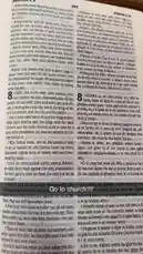 A person shares a Bible verse from Joshua 7, then announces they are going to church. The screen displays the text of the scripture and the message 'Go to church!!!'. by @priscy2450 with Original Sound by priscy2450
