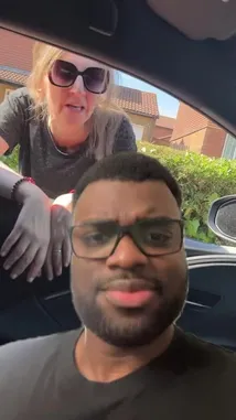 A man films his encounter with a woman who confronts him after he stops to help a stranger whose car has broken down. The situation escalates as her boyfriend arrives, leading to a tense interaction that was captured on camera. This real-life incident quickly went viral on social media, prompting news coverage and sparking widespread discussion about neighborly conflict and public behavior. by @simisaidso with Original Sound by simisaidso