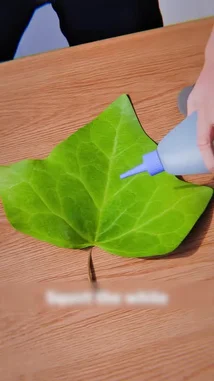 Watch this step-by-step tutorial on creating a spooky ghost decoration using white glue, black paper, and a leaf. Learn how to make it transparent and self-adhesive so it can be easily applied to glass surfaces like windows. by @bilil01 with Original Sound by bilil01