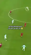 Witness Andy Robertson's incredible work ethic as he makes a full-tilt run from left-back during a Premier League match. This clip captures his relentless pressing and determination, showcasing why he never gives up. Watch the intensity unfold on the pitch. by @premierleague with Original Sound by premierleague