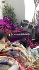 Preview for a Spotlight video that uses the Colorful Spiderman Lens