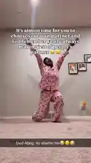 A woman in pink pajamas kneels on a carpeted floor in a room with framed photos on the wall. She raises her arms in distress, then brings them down to place a small book, resembling a Bible, on the floor before covering her face. Overlaid text reads, 'It's almost time for you to choose your own partner and you remember you're always making jest of people's partner 😂😭'. Her anguished cries are audible throughout the clip. by @itz.miirah with Original Sound by itz.miirah
