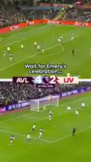 Watch the incredible moment Aston Villa defeats Liverpool 4-2 in a thrilling Premier League clash. The video captures the electric atmosphere, key goals, and the iconic celebration of manager Unai Emery, who jumps onto the pitch in pure elation. This is a must-watch for every football fan. by @premierleague with Original Sound by premierleague
